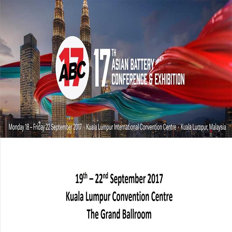 Welcome to 17th Asian Battery Conference Exhibition