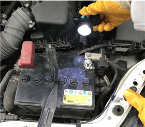 What should be paid attention to when adding electrolyte or make-up water to lead-acid batteries